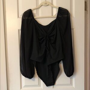 SHEIN Curve Black Bodysuit